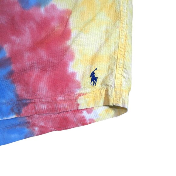 Polo Ralph Lauren 5.5" Tie-Dye Seersucker Drawstring Shorts Men's XXL - Picture 4 of 9